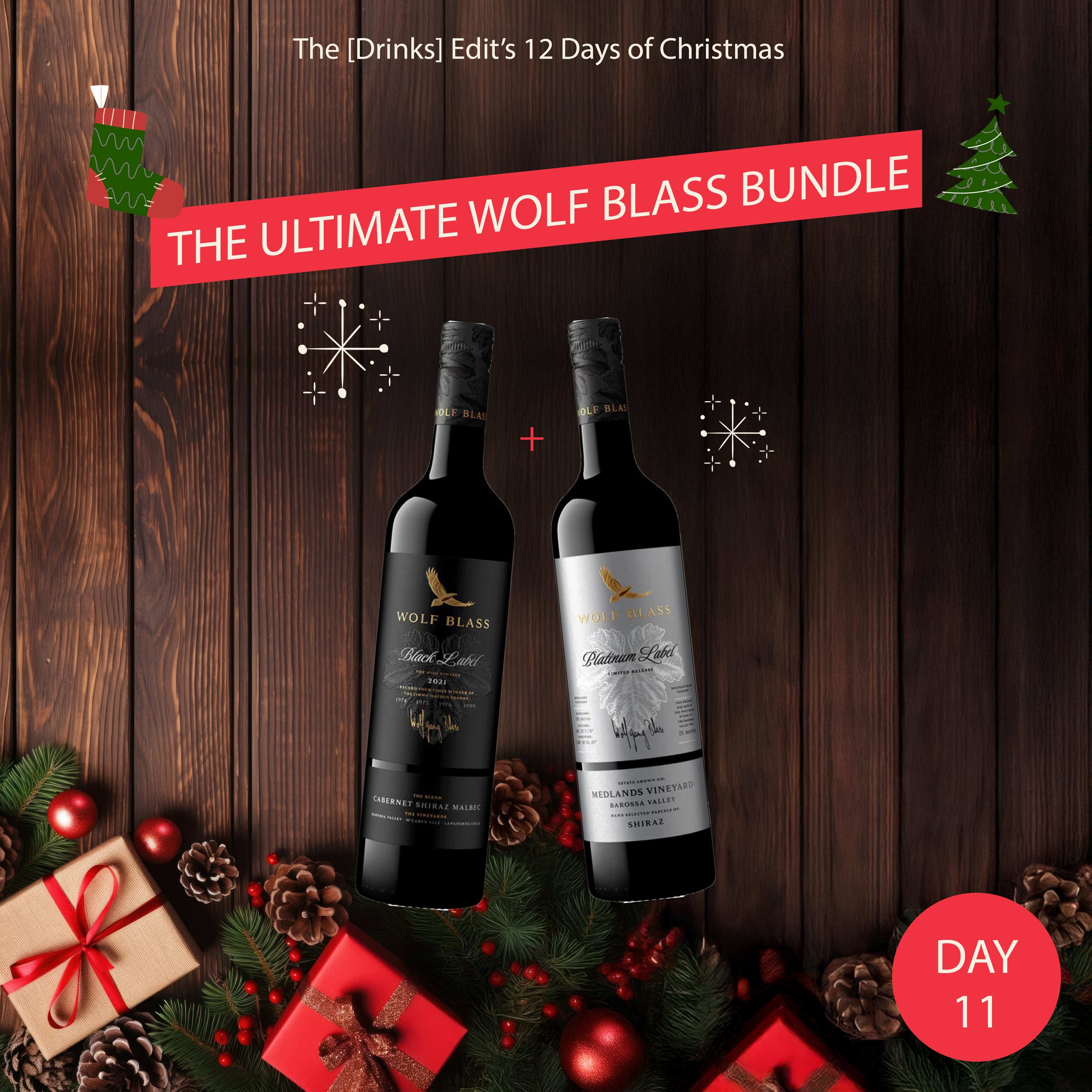 12 Days of Xmas - Day 11 Wolf Blass Ultimate Pair